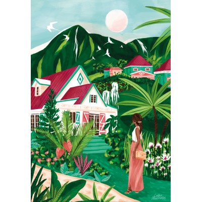 Puzzle Pieces-Peace-F-00225 Village Créole