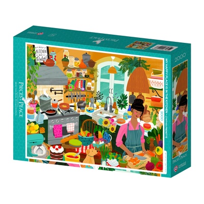 Puzzle Pieces-Peace-F-00228 Mon bonheur est dans la cuisine