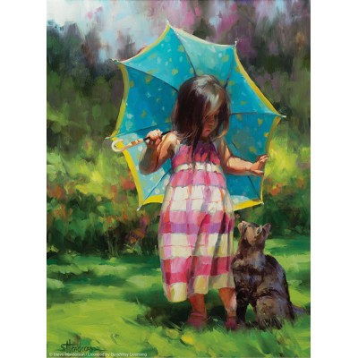 Puzzle Sunsout-11205 Pièces XXL - The Teal Umbrella