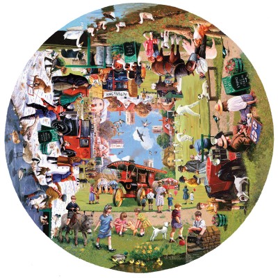 Puzzle Sunsout-13335 Kevin Walsh - Four Seasons on the Green