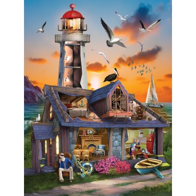 Puzzle Sunsout-29835 Pièces XXL - Maison du Gardien de Phare