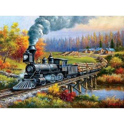 Puzzle Sunsout-36678 Course au Camp des Bûcherons