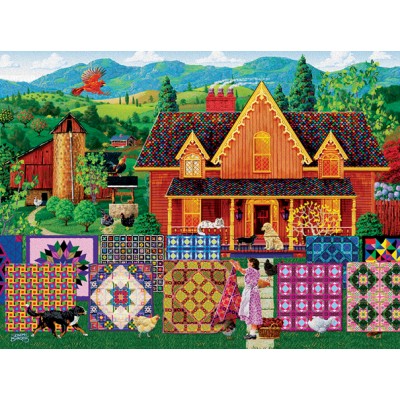 Puzzle Sunsout-38844 Joseph Burgess - Morning Day Quilt