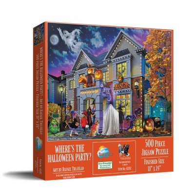 Puzzle Sunsout-42282 Pièces XXL - Où est la Fête d'Halloween ?