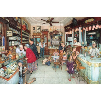 Puzzle Sunsout-44274 Susan Brabeau - Soda Fountain