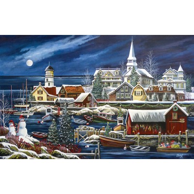 Puzzle Sunsout-51182 Debbi Wetzel - Winter Harbor