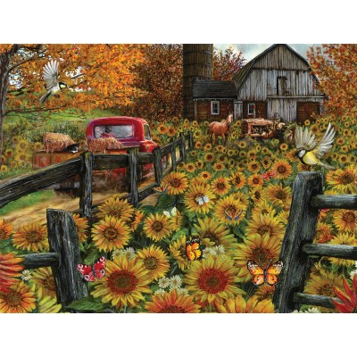 Puzzle Sunsout-52310 Pièces XXL - Ferme de Tournesol