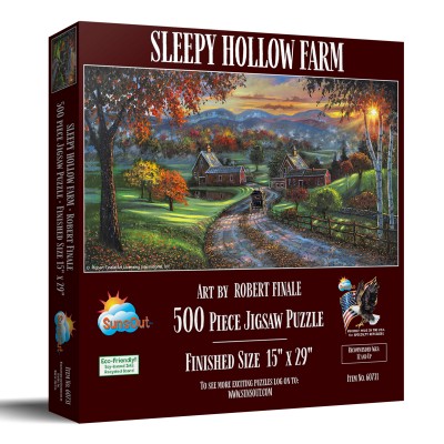 Puzzle Sunsout-60731 Sleepy Hollow Farm