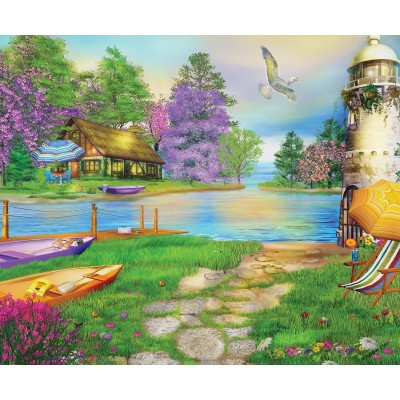 Puzzle Sunsout-66510 Caplyn Dor - Seagull Bay