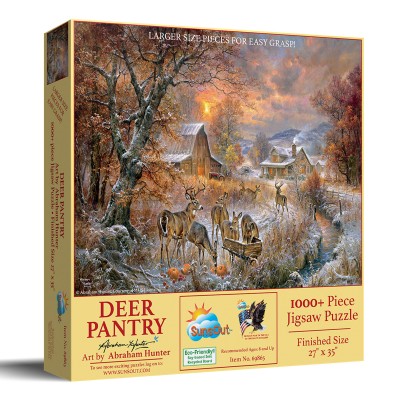 Puzzle Sunsout-69865 Pièces XXL - Le Garde Manger des Cerfs